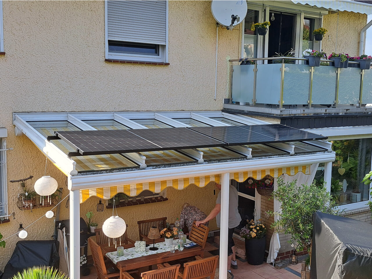 regiowerk Goslar PV auf Terrasse