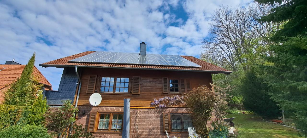 Photovoltaikanlage auf Einfamilienhaus in Goslar